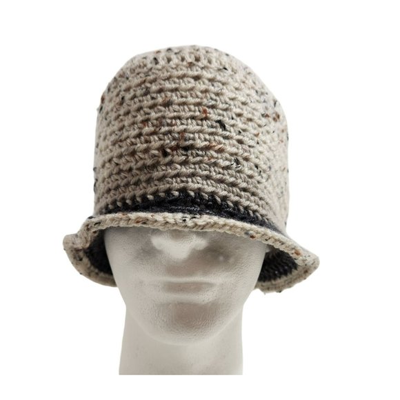 Bucket Hat aran grey handknit - Picture 2 of 4